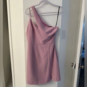 Purple mini cocktail dress